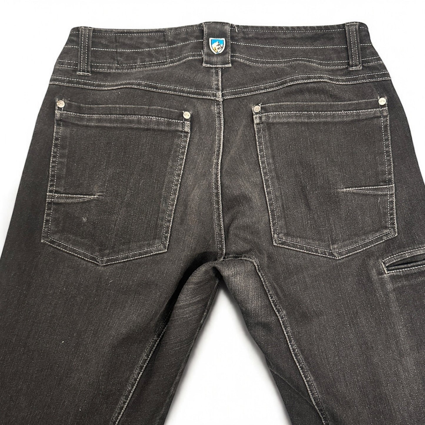 KÜHL Riot Jeans Men’s 32 Black Denim Y2K Rugged Utility Fit Vintage 2000s Grunge - Size 32