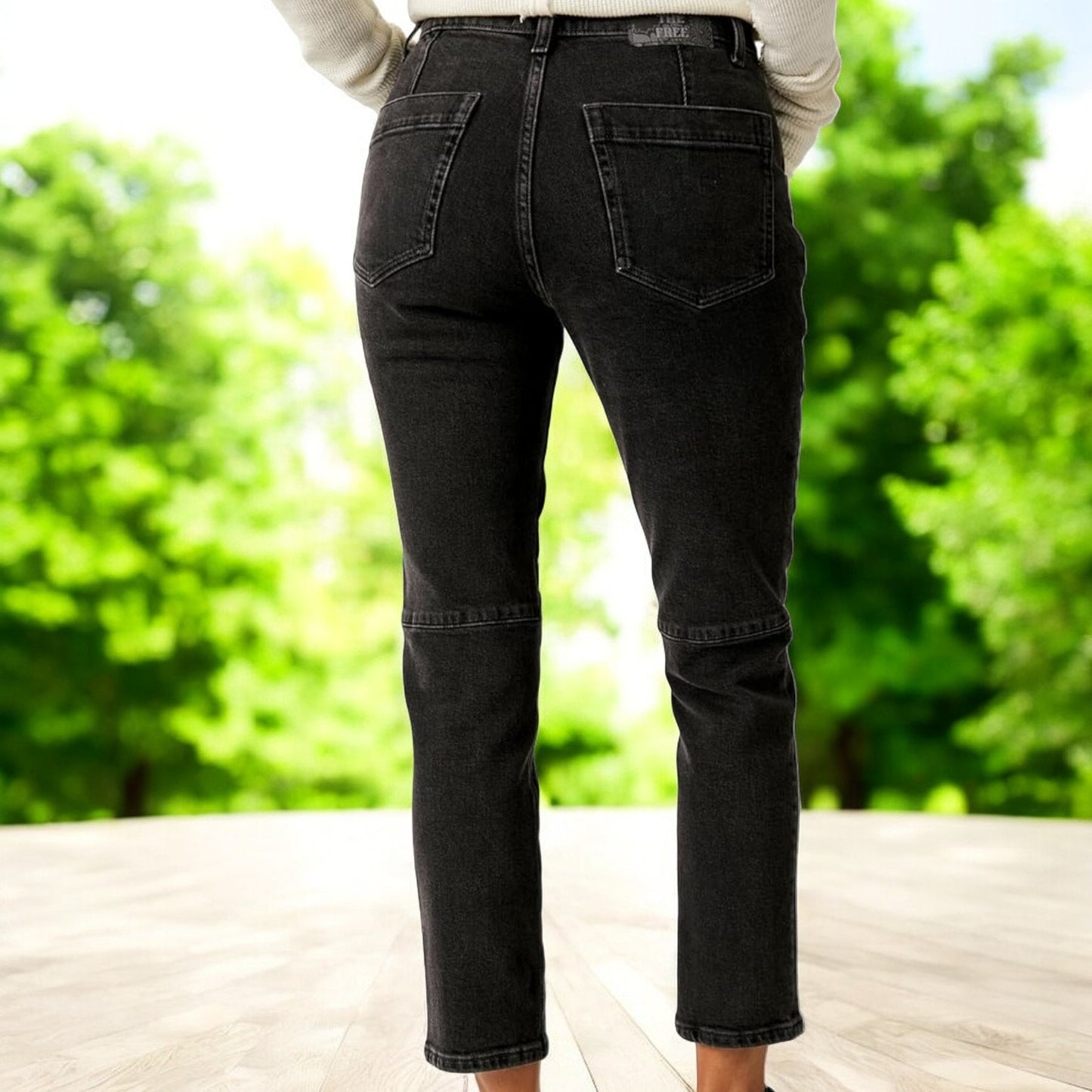 Free People Beacon Mid Rise Slim Crop Jeans - Size: 27