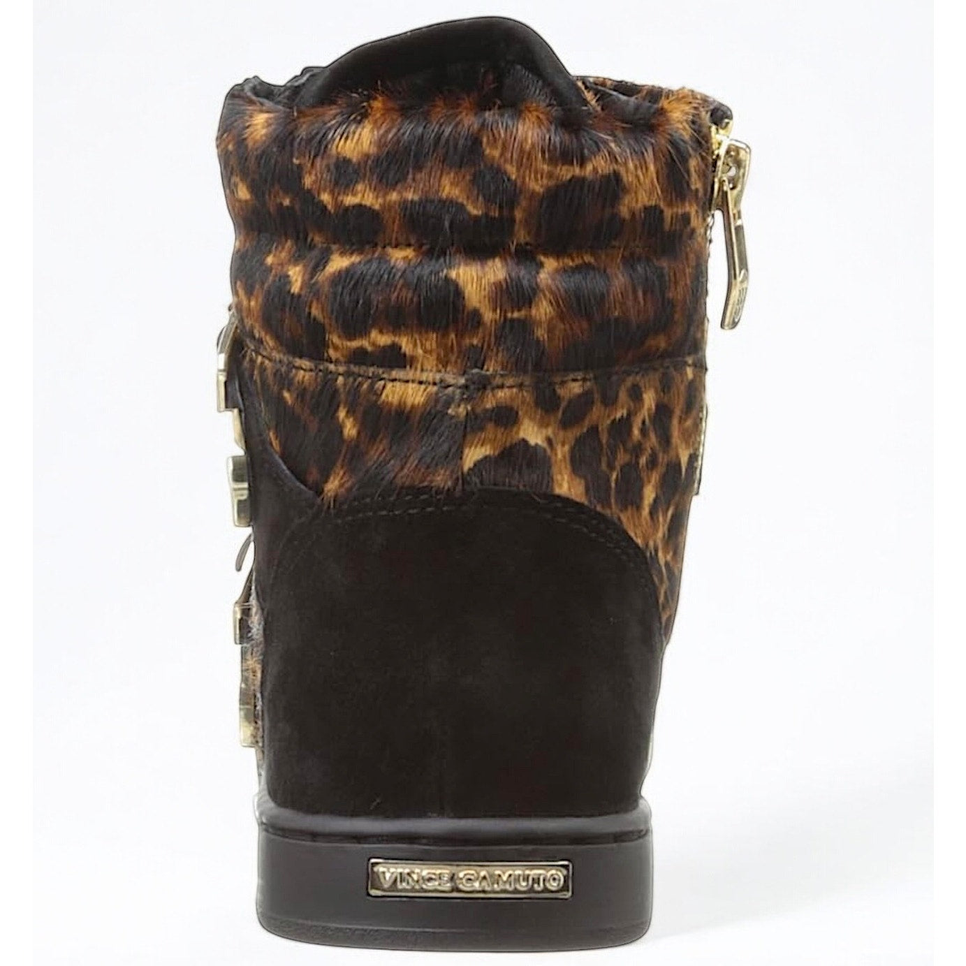 Vince Camuto Umily Brown Leopard Print High Top Sneakers – Size: 9