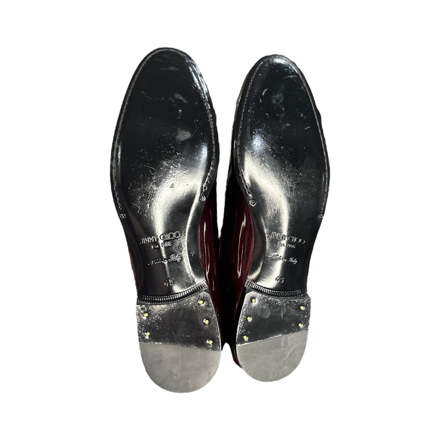 Jimmy Choo Sloane Men's Ombré Shimmer Patent Leather Slip on Loafers - Men’s US Size 12 (EU 45)