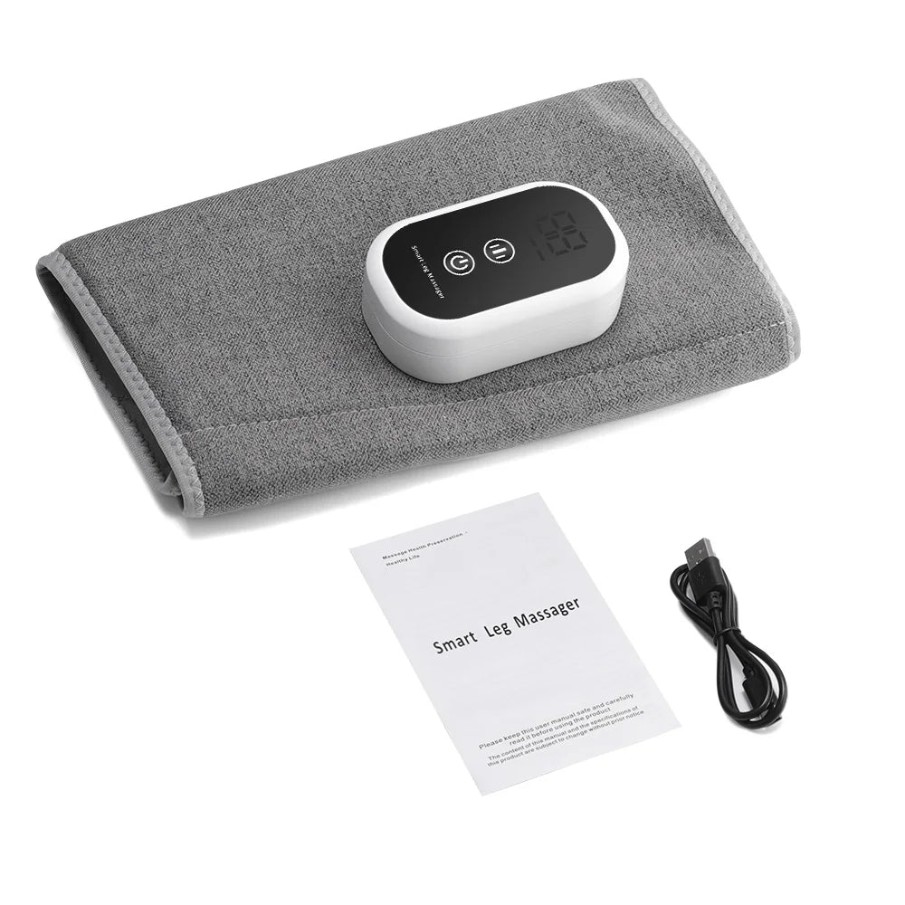 Electric Heating Leg Massager Wireless Rechargeable Air Compression Leg Calf Massage For Relief Relax Leg Muscles Health Care