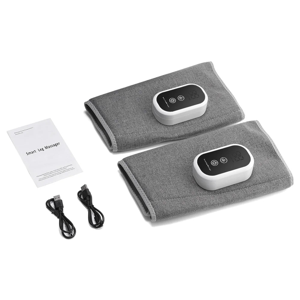 Electric Heating Leg Massager Wireless Rechargeable Air Compression Leg Calf Massage For Relief Relax Leg Muscles Health Care