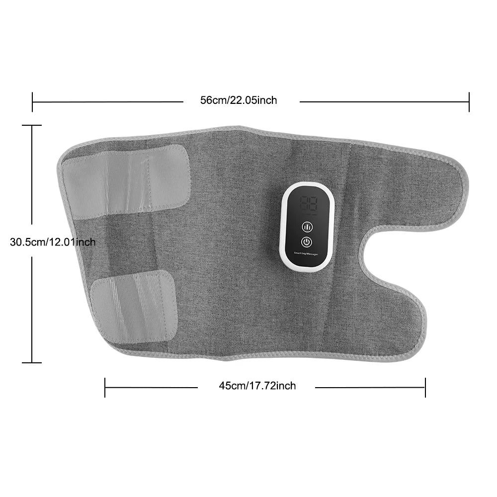 Electric Heating Leg Massager Wireless Rechargeable Air Compression Leg Calf Massage For Relief Relax Leg Muscles Health Care