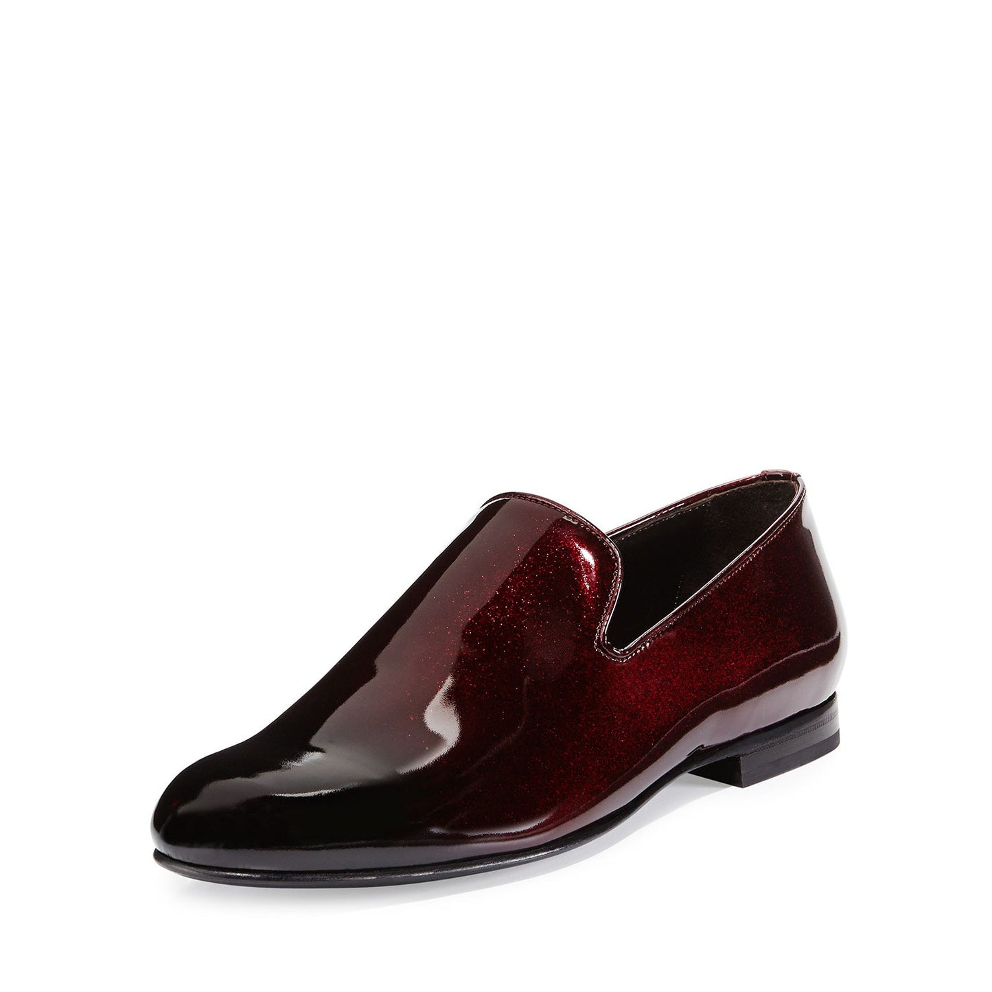 Jimmy Choo Sloane Men's Ombré Shimmer Patent Leather Slip on Loafers - Men’s US Size 12 (EU 45)