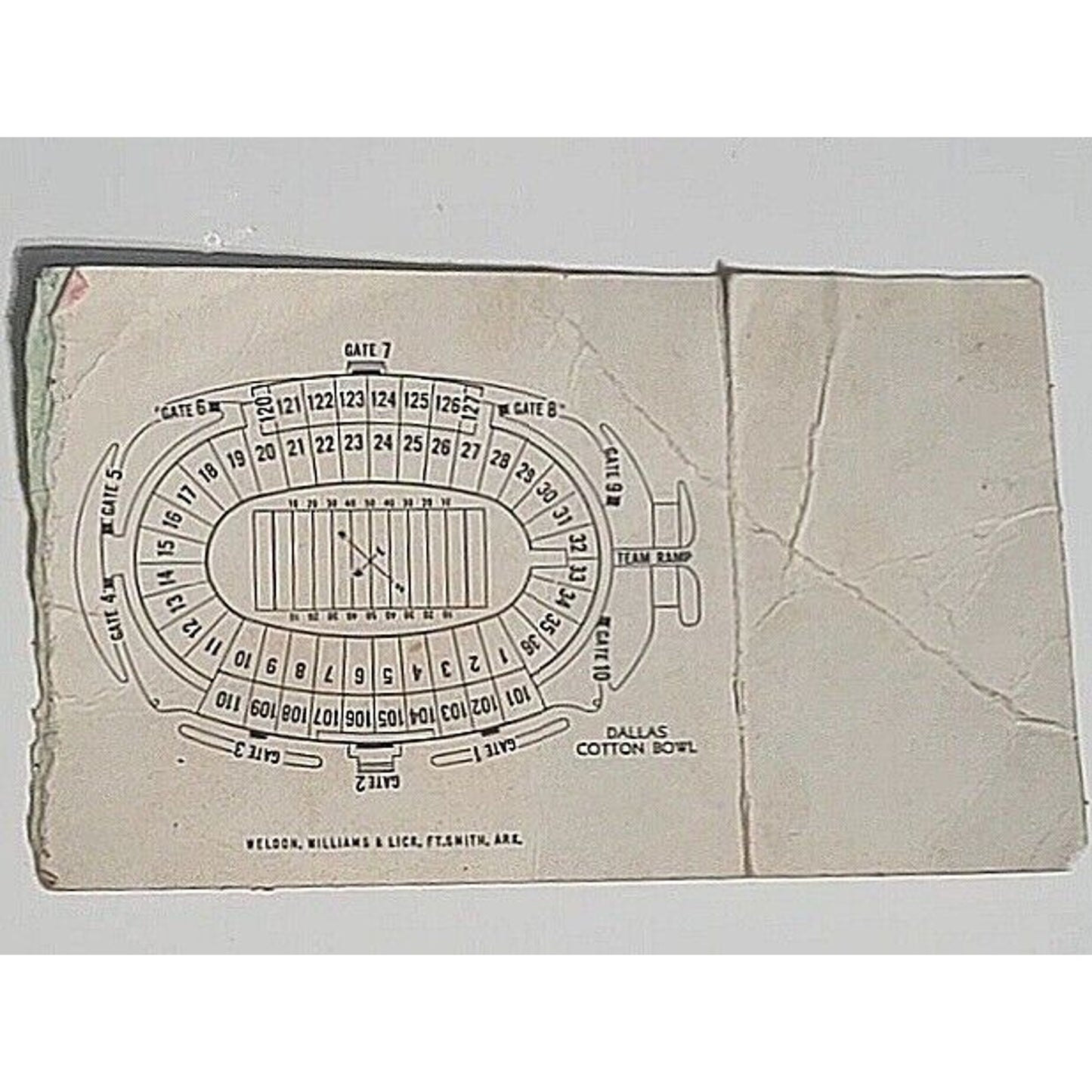 1976 COTTON BOWL GAME Ticket Stub - Arkansas Razorbacks v. Georgia Bulldogs